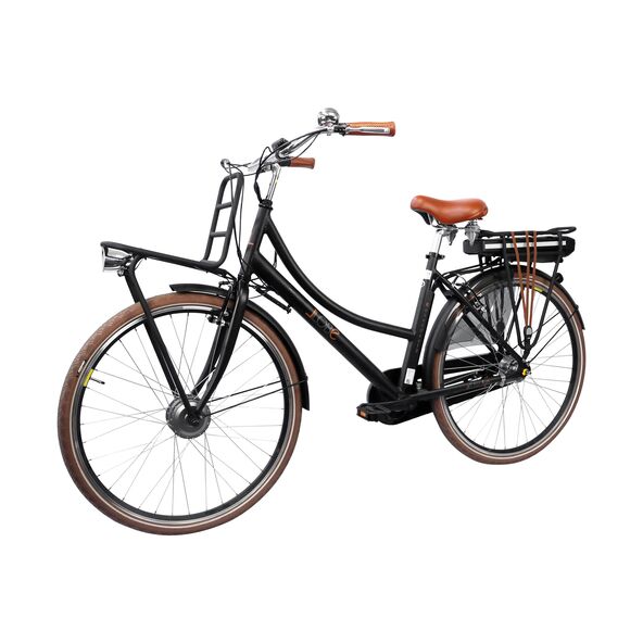 28" City-E-Bike Rosendaal 3 Lady, schwarz