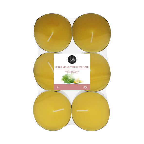 Citronella Teelichter, Maxi, 5er Set