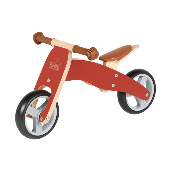 Mini-Laufdreirad Charlie, rot/natur