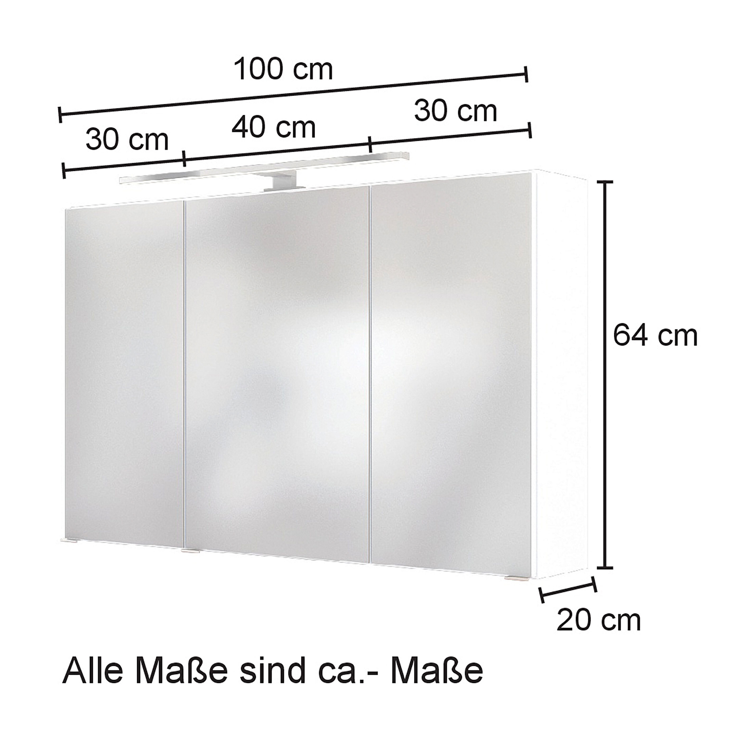 HELD MÖBEL Spiegelschrank ALDI