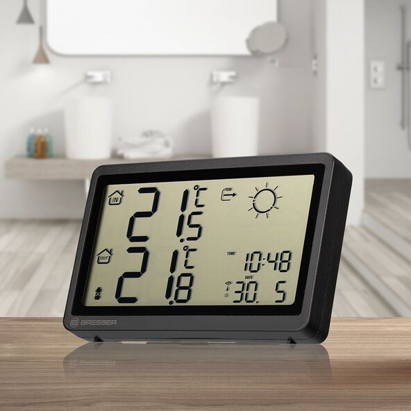 Funkwetterstation Meteo Temp HZ, mit extra-großen Ziffern
