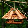 Vogelhaus mit zwei Fenstern zum Aufhängen