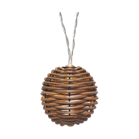 Lichterkette Rattan, Kegel