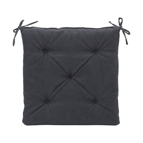 Sitzkissen Darco, 40 x 40 cm, 4er Set, anthrazit