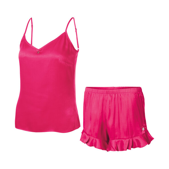 Damen Sommer Shorty Pyjama, pink, M