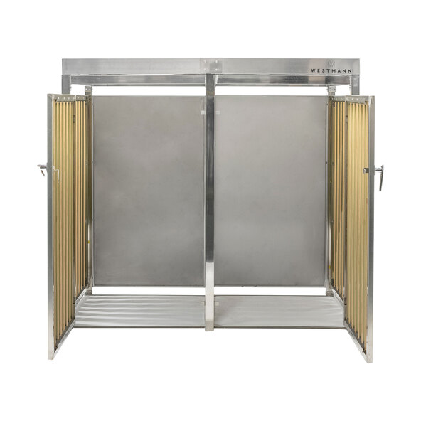 Bepflanzbare Mülltonnenbox Edelstahl, 2 x 240 l