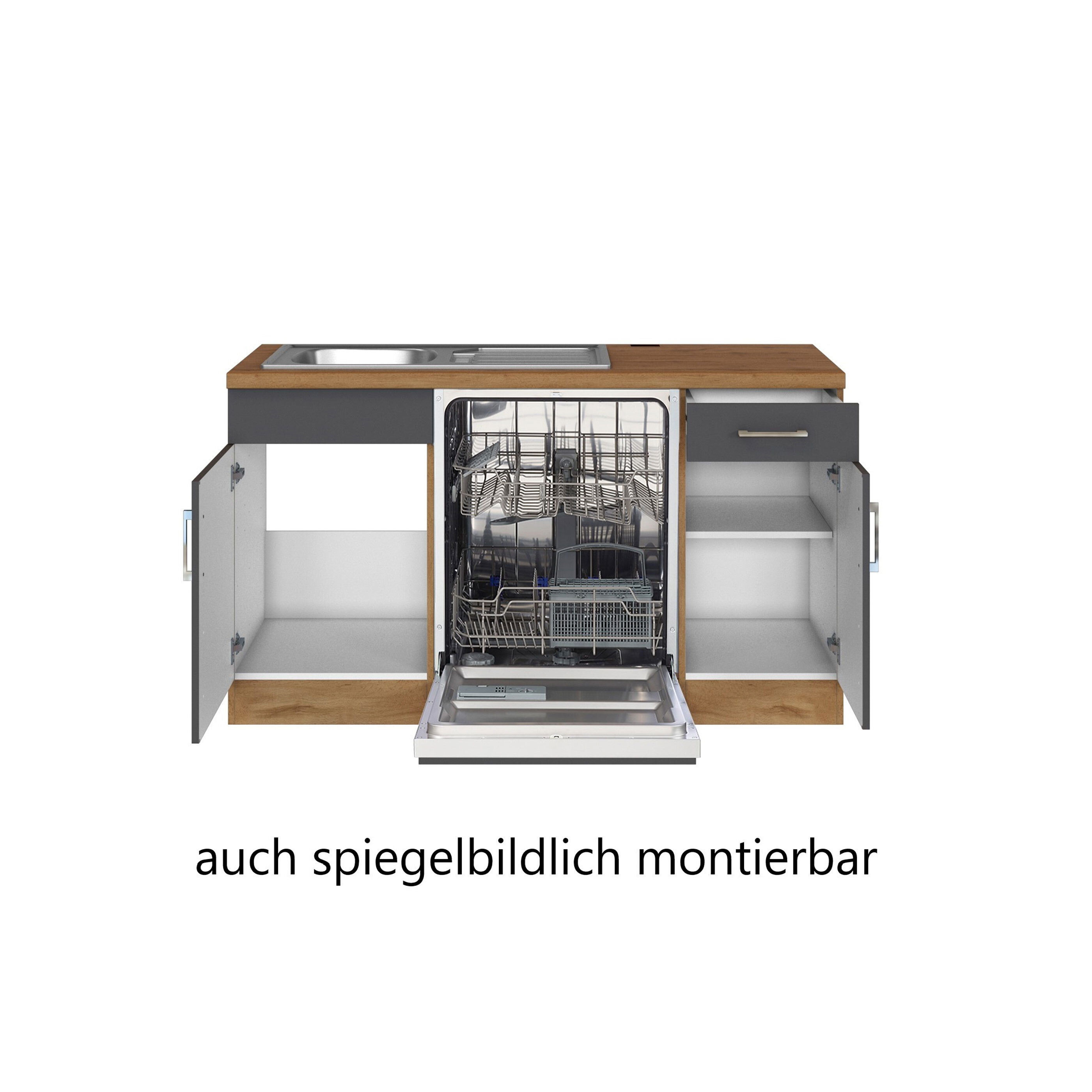 Held Möbel Porto WinkelKüche, 210 x 210 cm ALDI