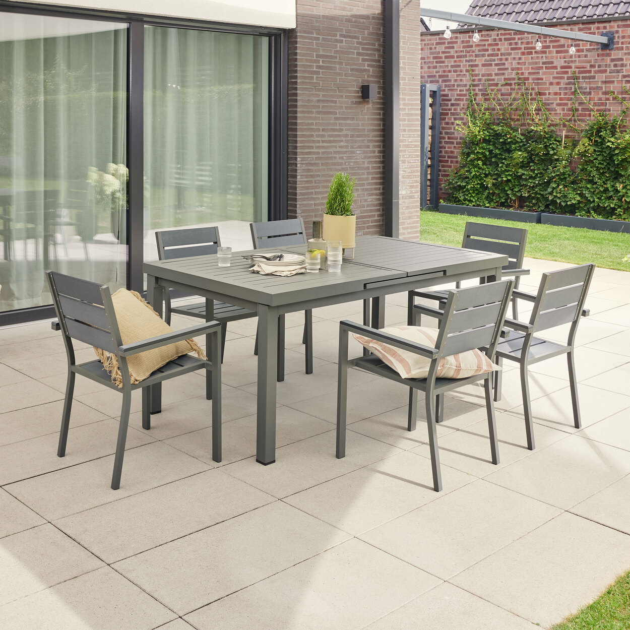 Home Deluxe GartenmöbelSet, Tisch + 6 Stühle ALDI