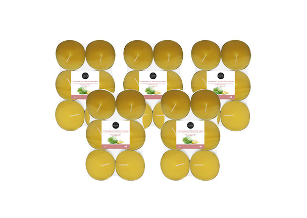 Citronella Teelichter, Maxi, 5er Set