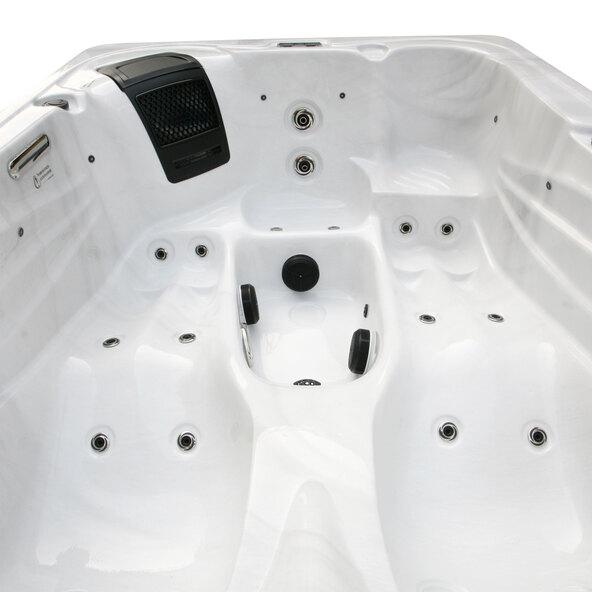 Outdoor Whirlpool WHITE MARBLE, 2 Liegeflächen