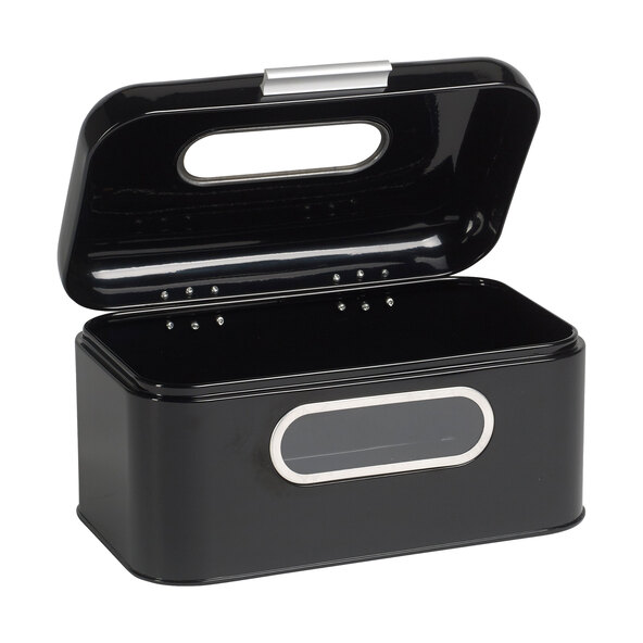 Retro-Brotkasten small, schwarz