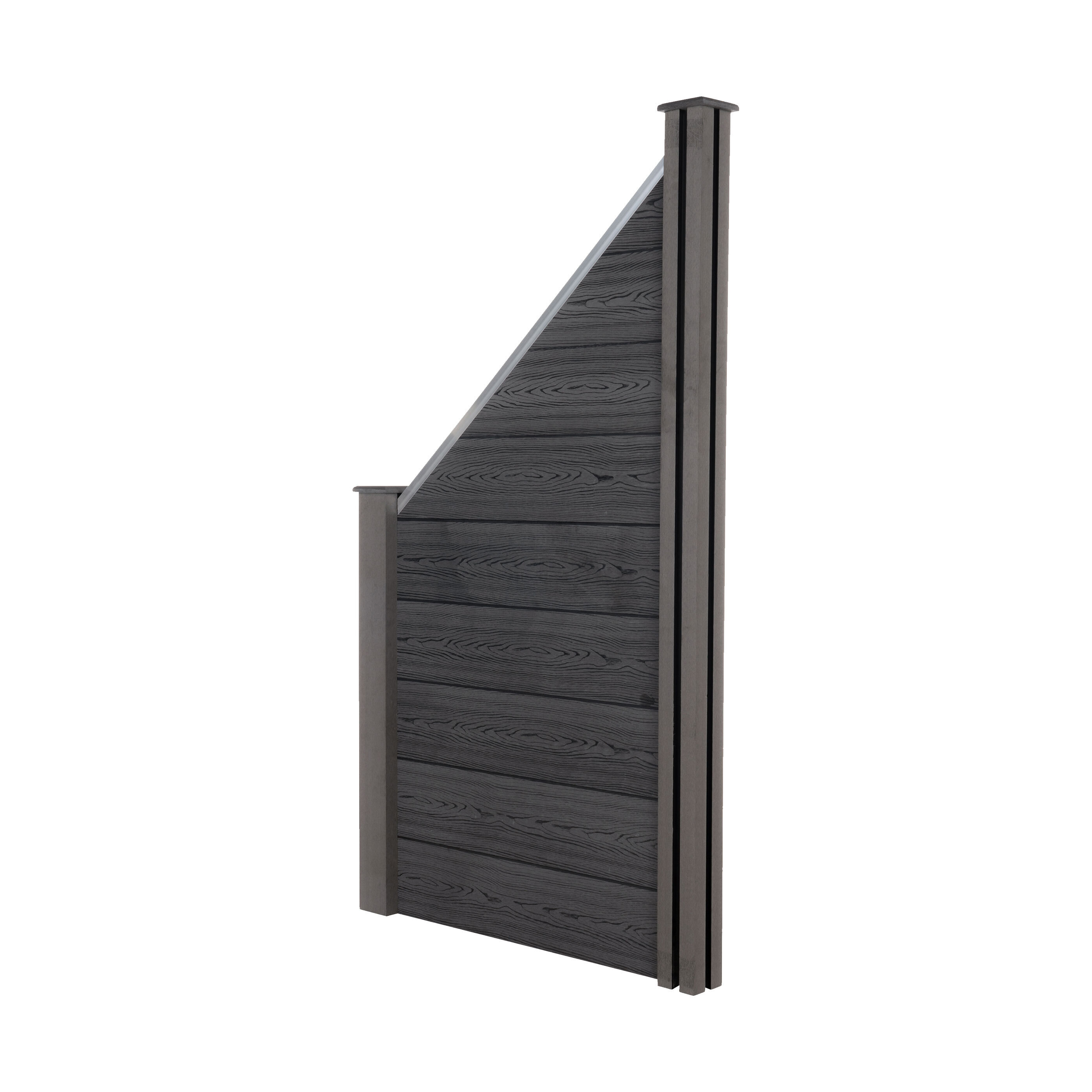 Home Deluxe WPCSichtschutzzaun, Schrägelement ALDI