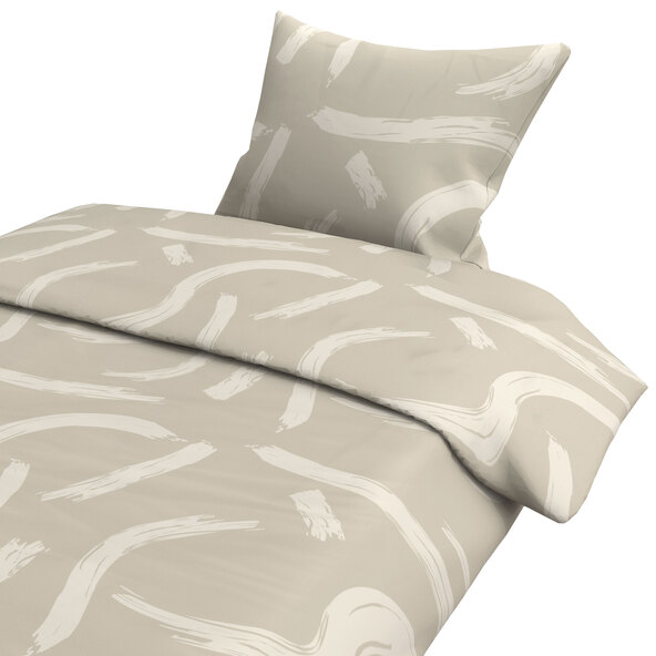 Bettwäsche Mako Satin, NG, beige