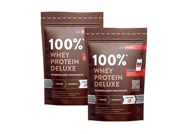 Whey Protein Deluxe, 2er Set, Schoko und Vanille (2 x 420 g = 840 g)