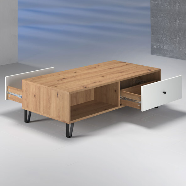 Couchtisch Touch mit zwei Schubkästen