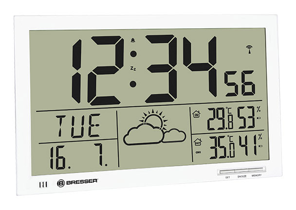 LCD-Wetter-Wanduhr MyTime Jumbo
