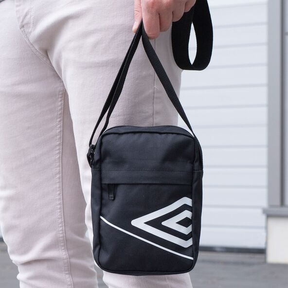 Schultertasche, schwarz