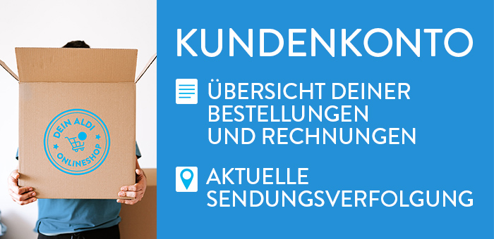 ALDI ONLINESHOP Kundenkonto