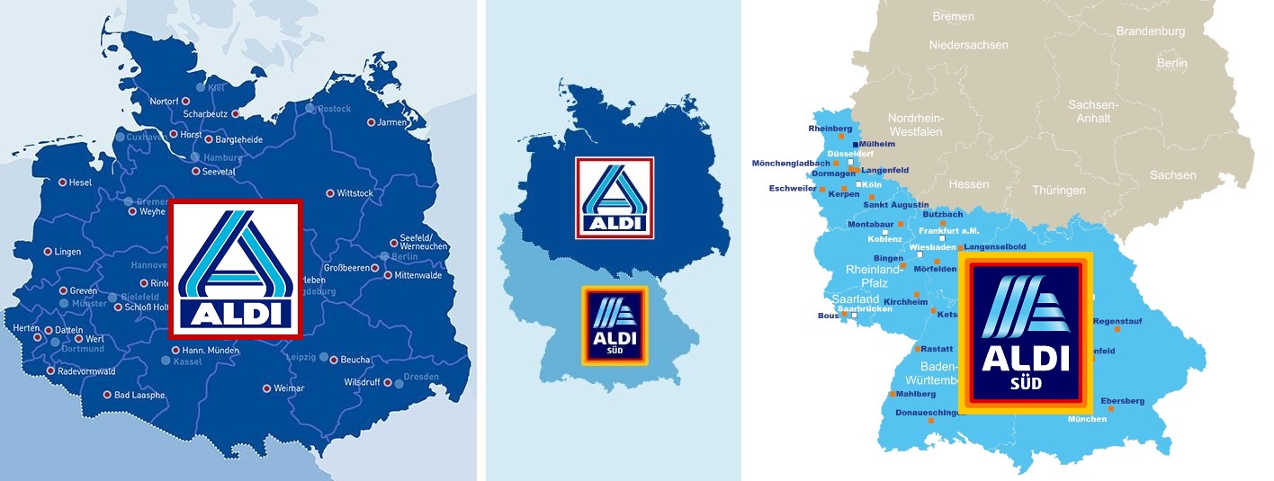 ALDI ONLINESHOP Gebietsgrenzkarte_ALDI_Nord_ALDI_SUED